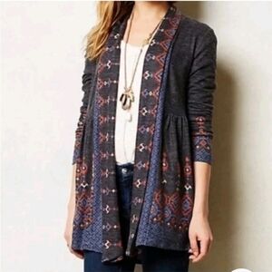 Anthropologie | Vanessa Virginia knit Cardigan Boho Western Medium